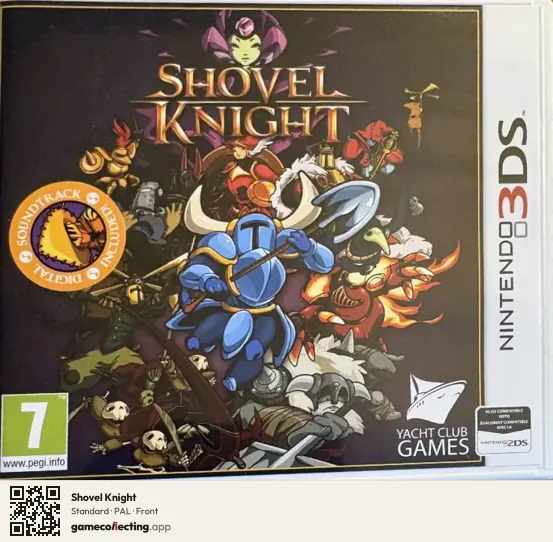 Shovel Knight Nintendo 3DS, PAL box front