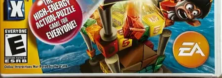 Boom Blox Bash Party, the ESRB box on its front