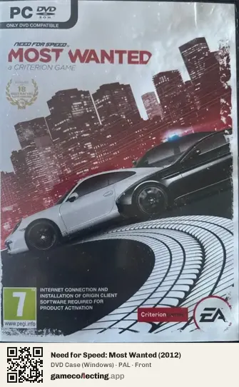 Need for Speed: Most Wanted (2012) Computer, PAL box front