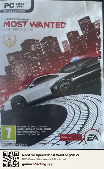 Need for Speed: Most Wanted (2012) Computer, PAL box front