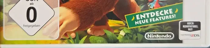Donkey Kong Country Returns 3D, the USK square on its front