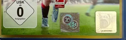 FIFA 16, the USK square on its front