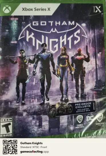 Gotham Knights Xbox Series X, NTSC box front