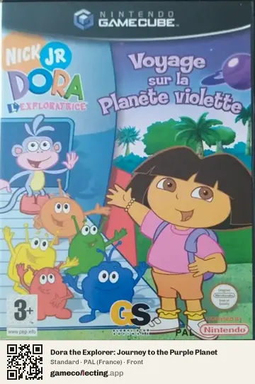 Dora the Explorer: Journey to the Purple Planet Nintendo GameCube, France box front