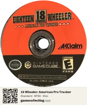 18 Wheeler: American Pro Trucker Nintendo GameCube, NTSC disc