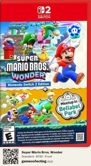 Super Mario Bros. Wonder Nintendo Switch 2, NTSC box front