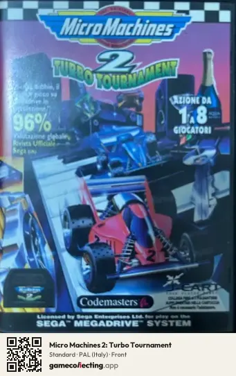 Micro Machines 2: Turbo Tournament Sega Mega Drive / Genesis, Italy box front