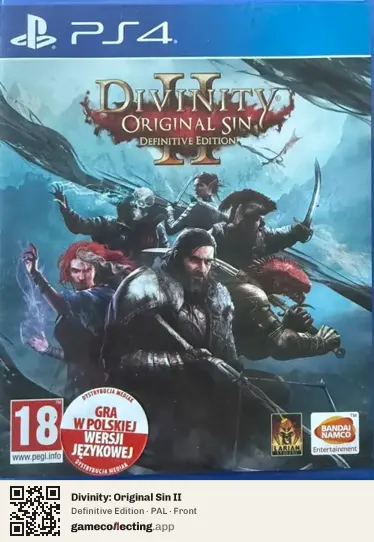 Divinity: Original Sin II PlayStation 4, PAL box front