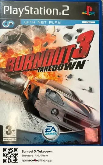 Burnout 3: Takedown PlayStation 2, PAL box front