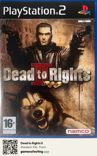 Dead to Rights II PlayStation 2, PAL box front