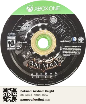 Batman: Arkham Knight Xbox One, NTSC disc