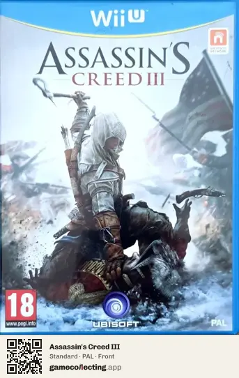 Assassin's Creed III Nintendo Wii U, PAL box front