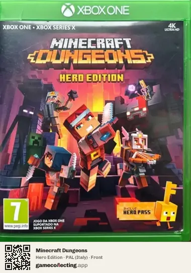 Minecraft Dungeons Xbox One, Italy box front