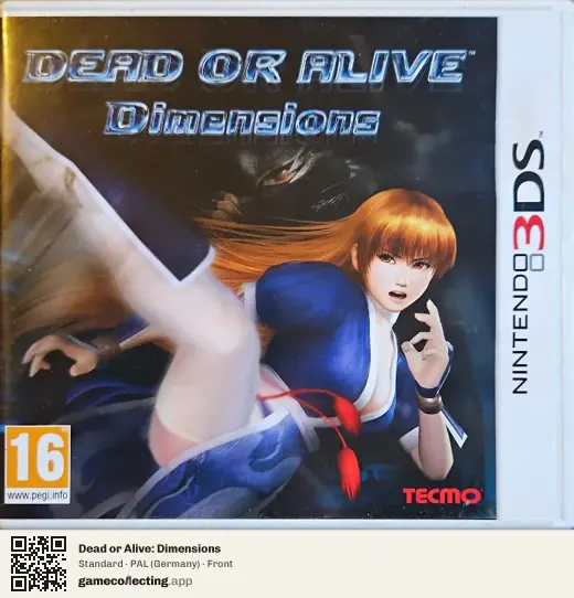 Dead or Alive: Dimensions Nintendo 3DS, Germany box front