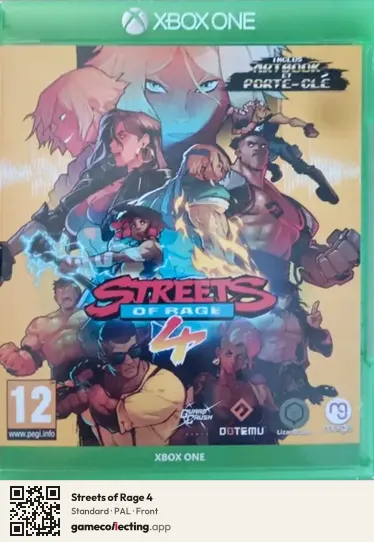 Streets of Rage 4 Xbox One, PAL box front