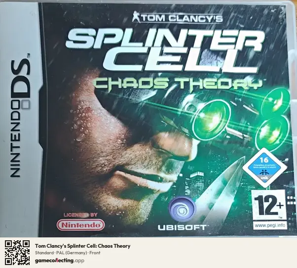 Tom Clancy's Splinter Cell: Chaos Theory Nintendo DS, Germany box front