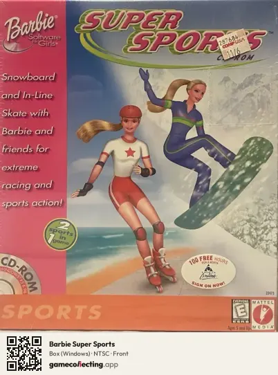Barbie Super Sports Computer, NTSC box front