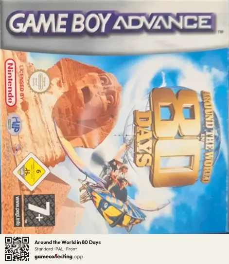 Around the World in 80 Days Game Boy Advance, PAL box front