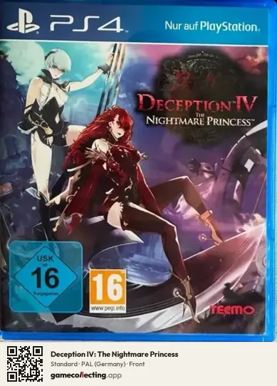 Deception IV: The Nightmare Princess PlayStation 4, Germany box front