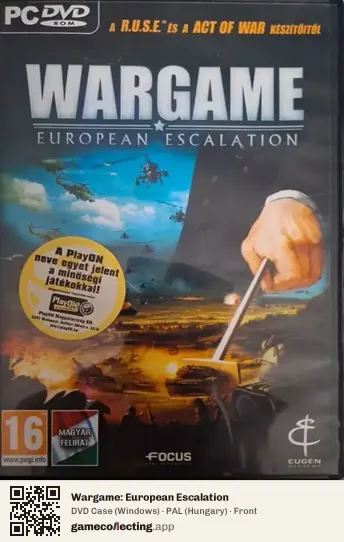 Wargame: European Escalation Computer, Hungary box front