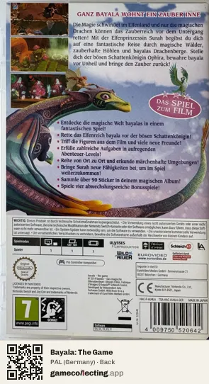 Bayala: The Game Nintendo Switch, Germany box back