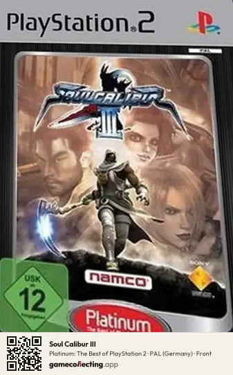 Soul Calibur III PlayStation 2, Germany box front