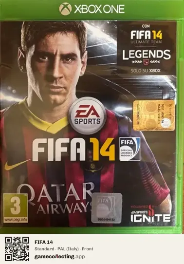 FIFA 14 Xbox One, Italy box front