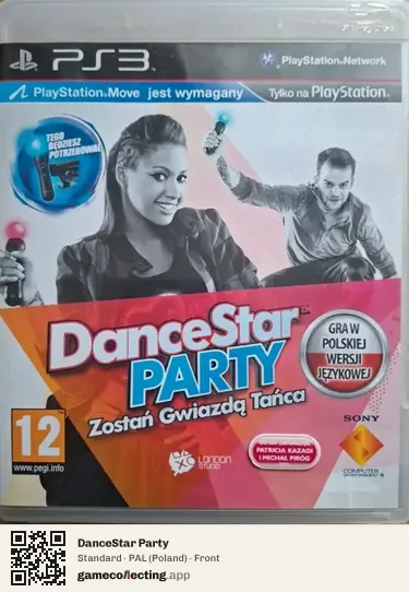 DanceStar Party PlayStation 3, Poland box front
