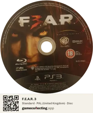 F.E.A.R. 3 PlayStation 3, PAL disc