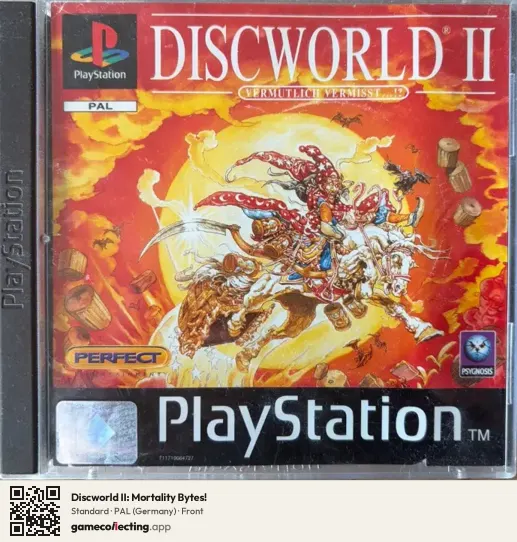 Discworld II: Mortality Bytes! PlayStation, Germany box front