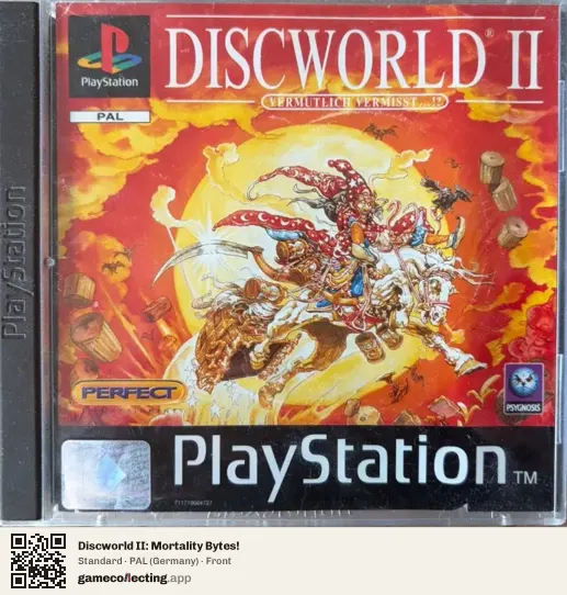 Discworld II: Mortality Bytes! PlayStation, Germany box front
