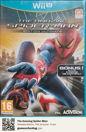 The Amazing Spider-Man Nintendo Wii U, France box front