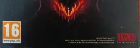 Diablo III, the PEGI square on its front