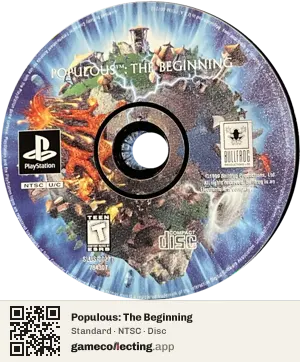 Populous: The Beginning PlayStation, NTSC disc