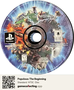 Populous: The Beginning PlayStation, NTSC disc