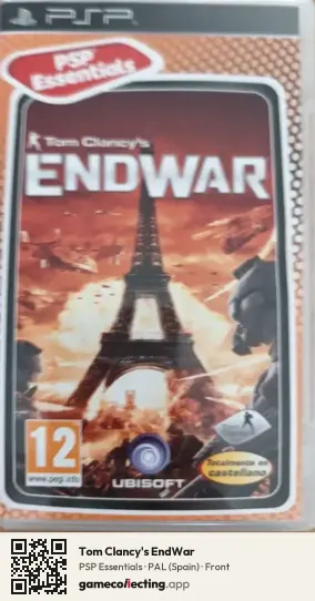 Tom Clancy's EndWar PlayStation Portable, Spain box front