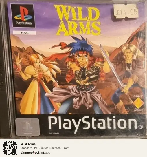 Wild Arms PlayStation, United Kingdom box front