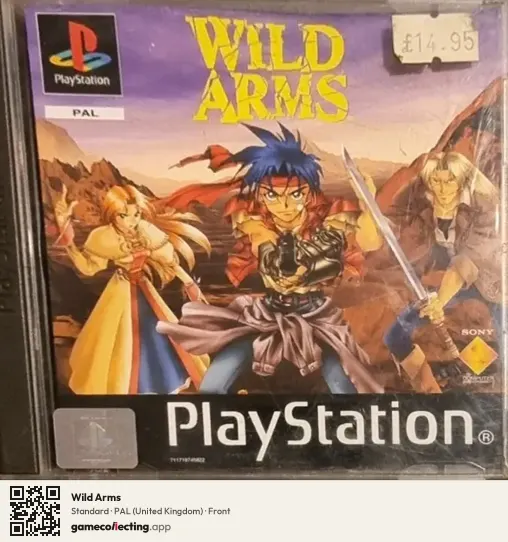 Wild Arms PlayStation, United Kingdom box front