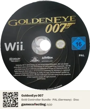 GoldenEye 007 Nintendo Wii, PAL disc