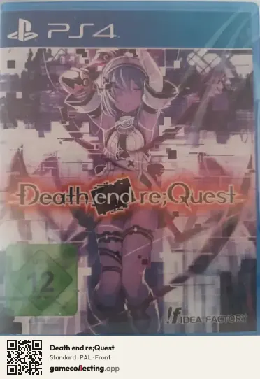 Death end re;Quest PlayStation 4, PAL box front
