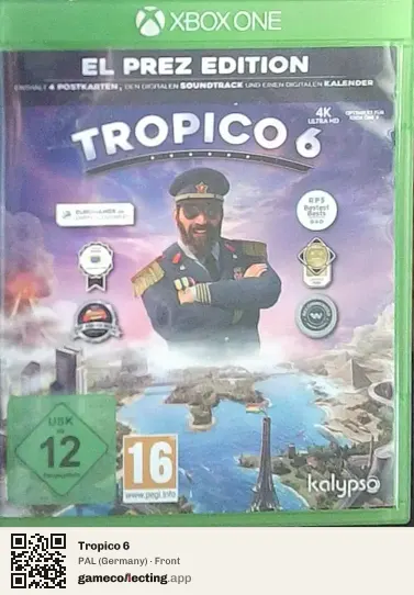 Tropico 6 Xbox One, Germany box front