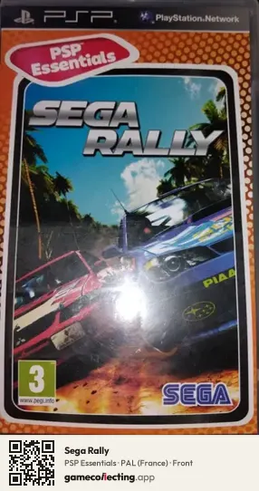 Sega Rally PlayStation Portable, France box front