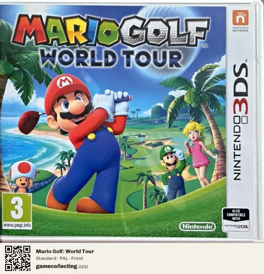 Mario Golf: World Tour Nintendo 3DS, PAL box front