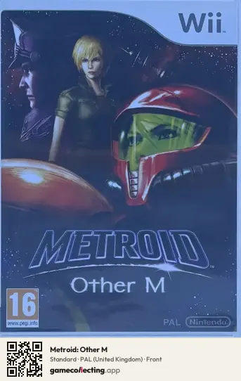 Metroid: Other M Nintendo Wii, United Kingdom box front