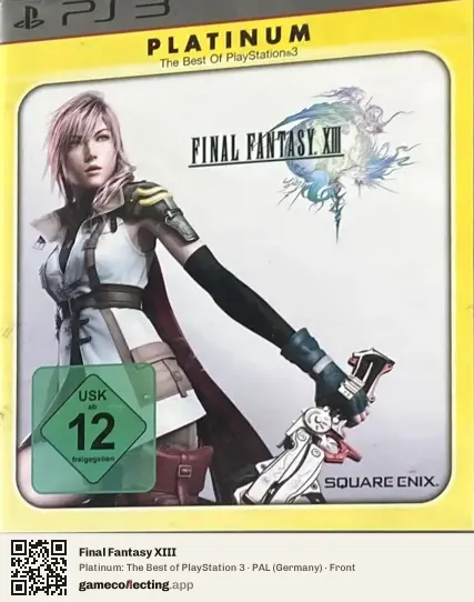 Final Fantasy XIII PlayStation 3, Germany box front