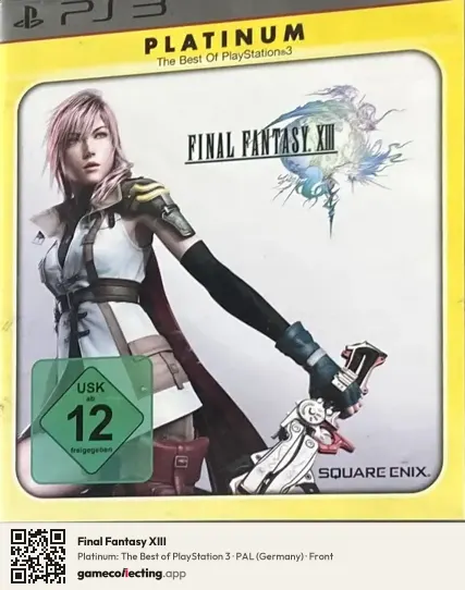 Final Fantasy XIII PlayStation 3, Germany box front