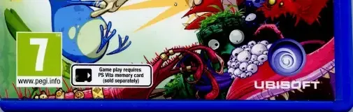 Rayman Origins, the PEGI square on its front
