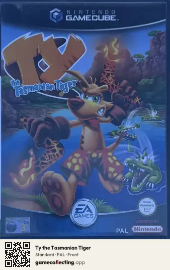 Ty the Tasmanian Tiger Nintendo GameCube, PAL box front