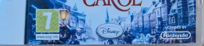 A Christmas Carol, the PEGI square on its front