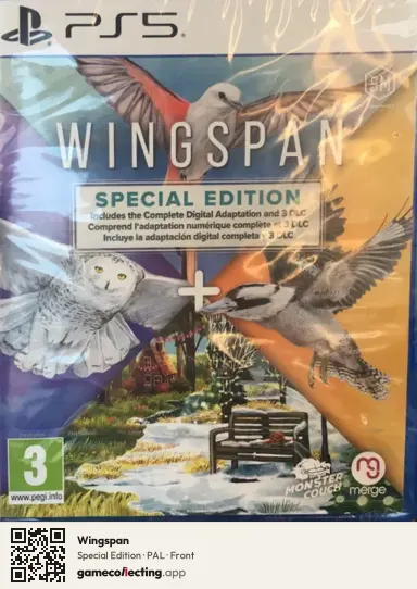 Wingspan PlayStation 5, PAL box front